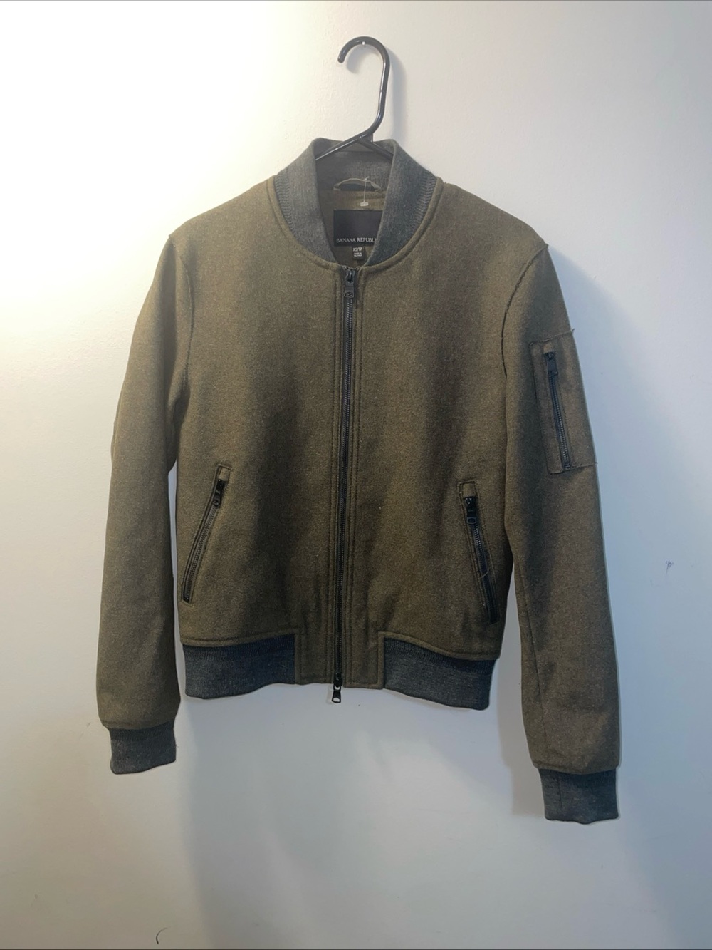 Banana Republic Olive Green Bomber Jacket